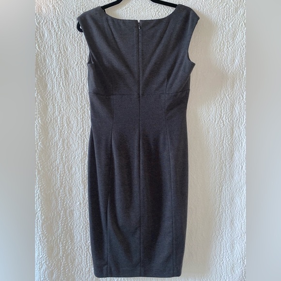 Calvin Klein Square Neck Sleeveless Sheath Midi Dress - Picture 3 of 6